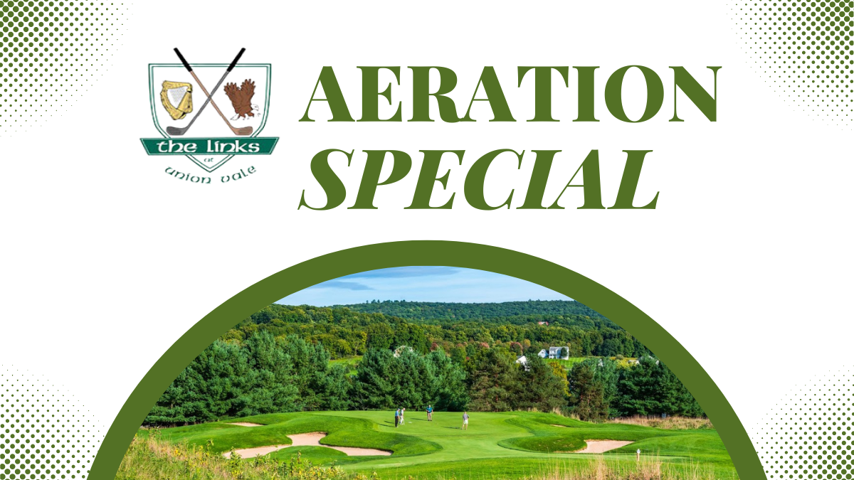 Aeration Special Through May 2nd